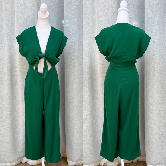 Sandro Pants - Sandro Paris short sleeve green romper